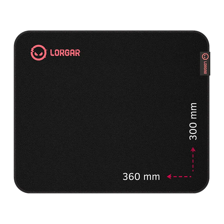 LORGAR Gaming Mouse Pad Main 323 Control Black/Red Slika 1