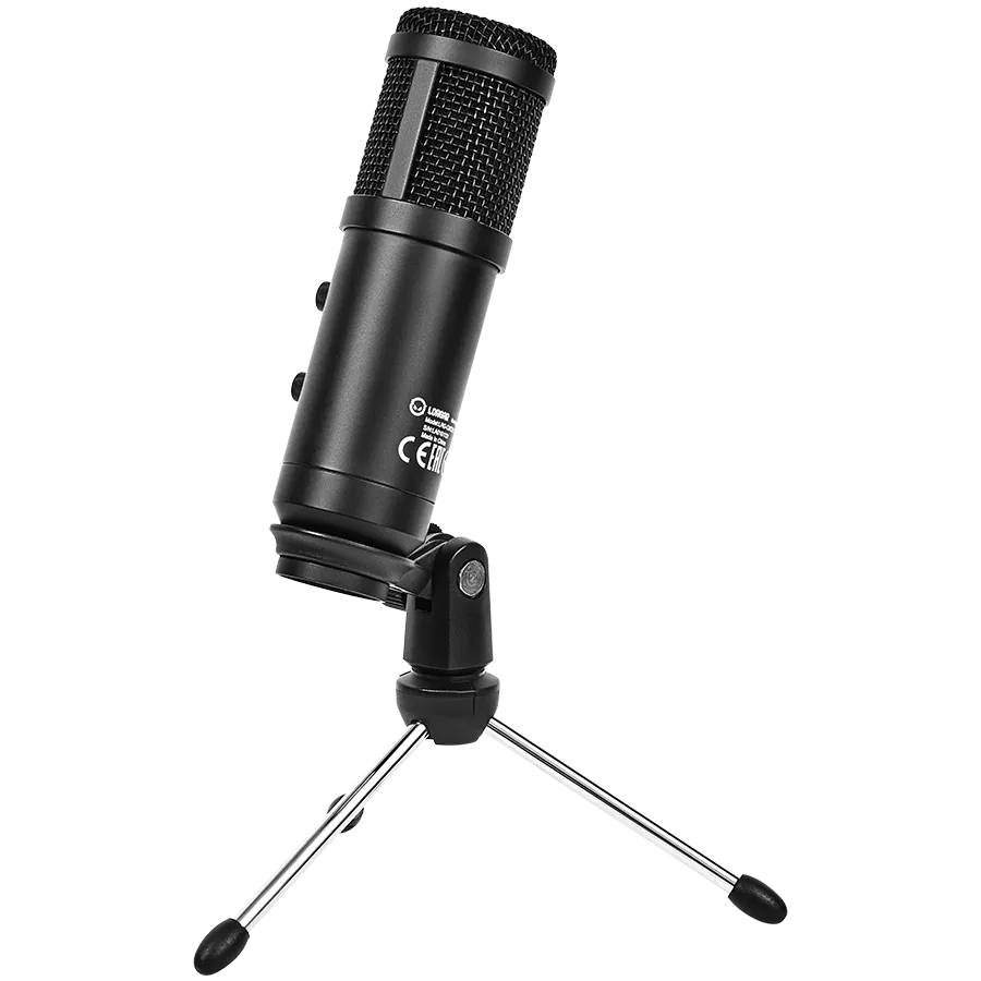 LORGAR Soner 313, Gaming Microphones, Black, USB condenser microphone with Volume Knob & Echo Kob, including 1x Microphone, 1 x 2.5M USB Cable, 1 x Tripod Stand, 1 x User Manual, body size: Φ47.4*158.2*48.1mm, weight: 243.0g Slika 5