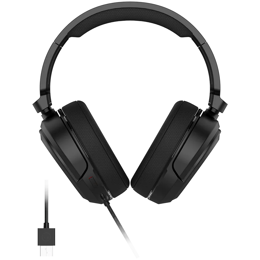 LORGAR Kaya 360, USB Gaming headset with microphone, CM108B, Plug&Play, USB-A connection cable 2m, fabric ear pads, size: 192*184.7*88mm, 0.314kg, black Slika 2