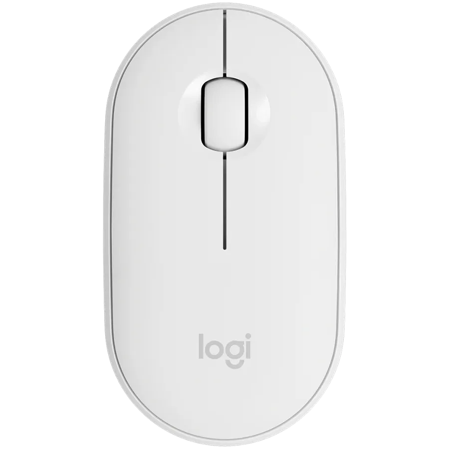 LOGITECH M350S Pebble 2 Bluetooth Mouse - TONAL WHITE - DONGLELESS Slika 1