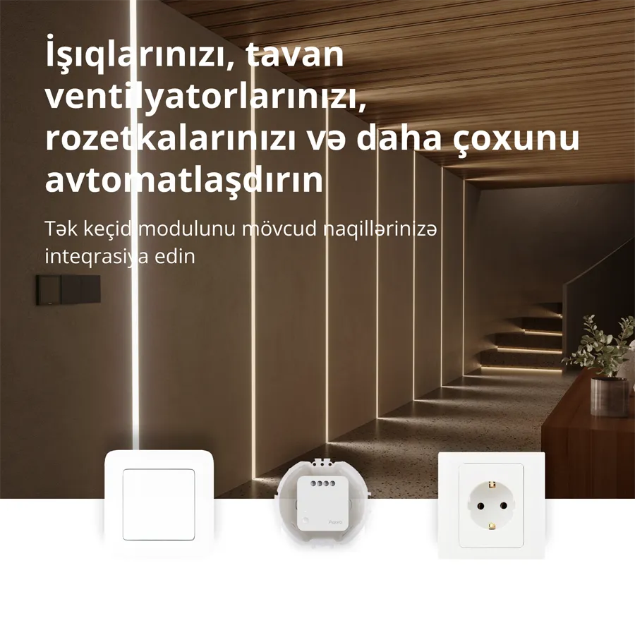 Aqara Single Switch Module T1 (No Neutral): Model No: SSM-U02; SKU: AU002GLW01 Slika 10