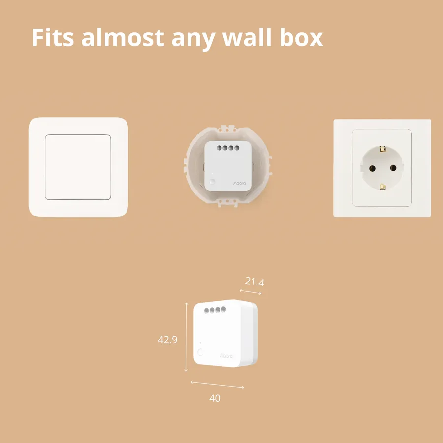 Aqara Single Switch Module T1 (No Neutral): Model No: SSM-U02; SKU: AU002GLW01 Slika 36