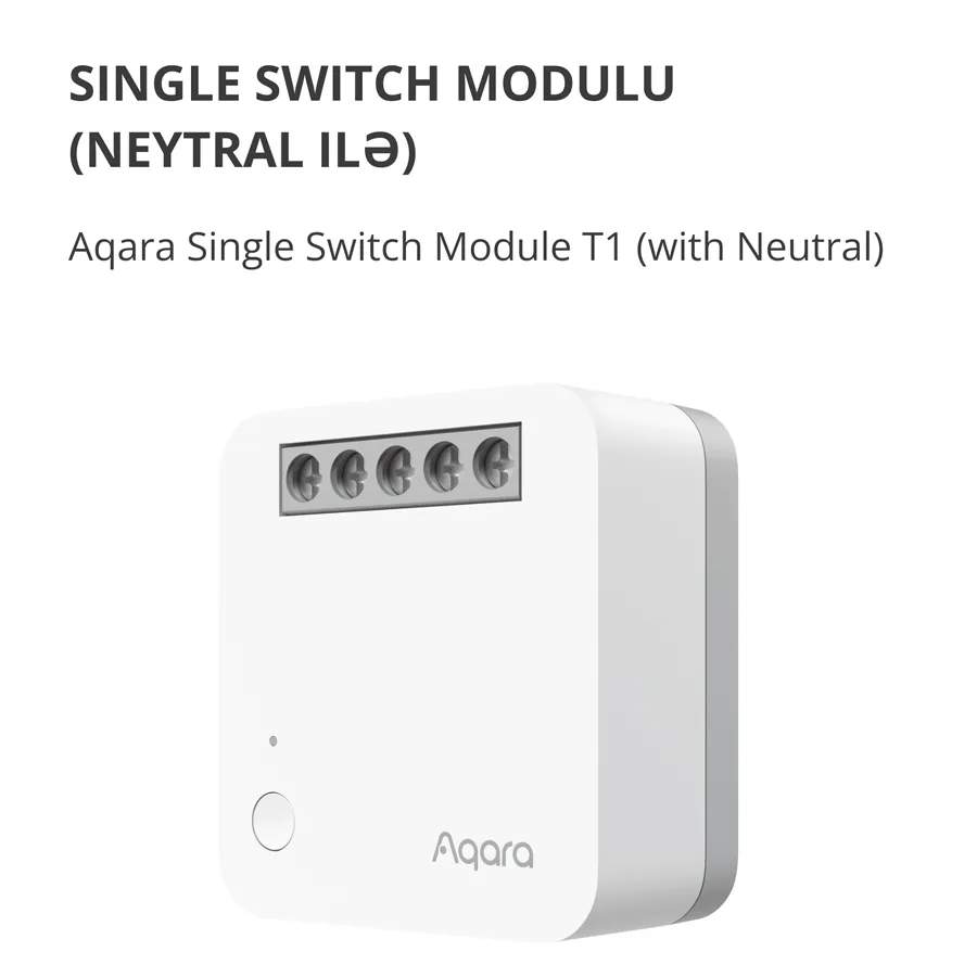 Aqara Single Switch Module T1 (With Neutral): Model No: SSM-U01; SKU: AU001GLW01 Slika 3