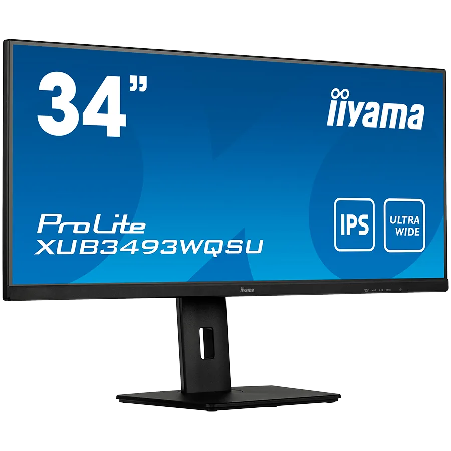 IIYAMA Monitor XUB3493WQSU-B5 34” IPS 3440 x 1440 @75Hz 21:9, 400 cd/m², 4ms, 1000:1, HDMI, DP, USB, height, swivel, tilt, HDCP, Speakers, VESA Slika 2