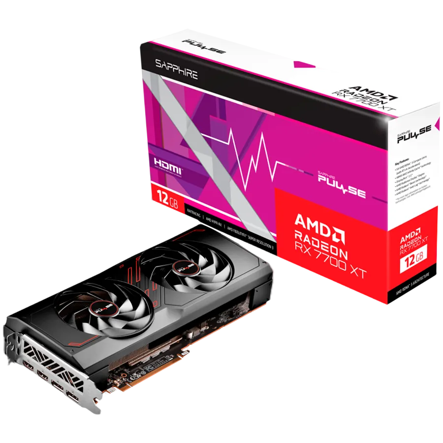 SAPPHIRE PULSE AMD RADEON RX 7700 XT GAMING 12GB GDDR6 DUAL HDMI / DUAL DP Slika 1