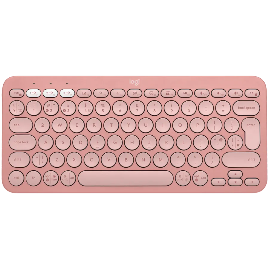 LOGITECH K380S Multi-Device Bluetooth Keyboard - TONAL ROSE - US INT'L Slika 1