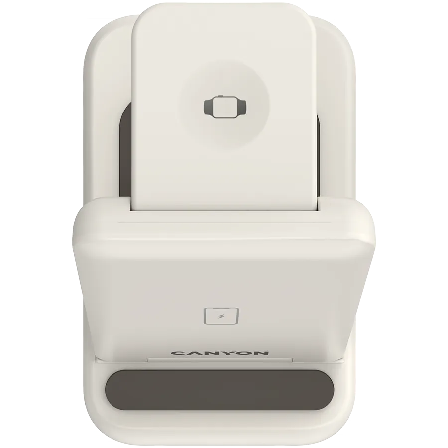 CANYON wireless charger WS-304 15W 3in1 Cosmic Latte Slika 6
