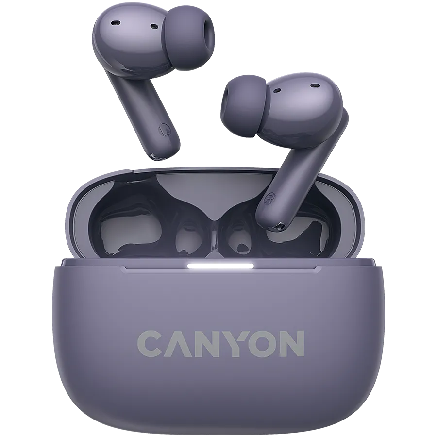 CANYON headset OnGo TWS-10 ANC+ENC Purple Slika 1
