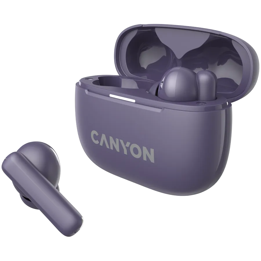 CANYON headset OnGo TWS-10 ANC+ENC Purple Slika 3