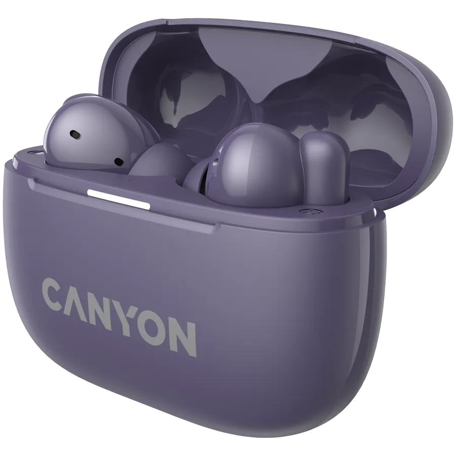 CANYON headset OnGo TWS-10 ANC+ENC Purple Slika 4
