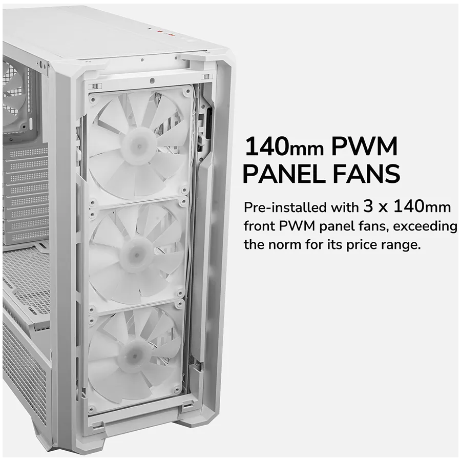 COUGAR MX600 PC Case, Mid Tower, White Slika 13