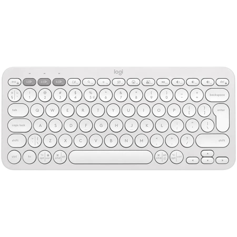 LOGITECH K380S Multi-Device Bluetooth Keyboard - TONAL WHITE - US INT'L Slika 1