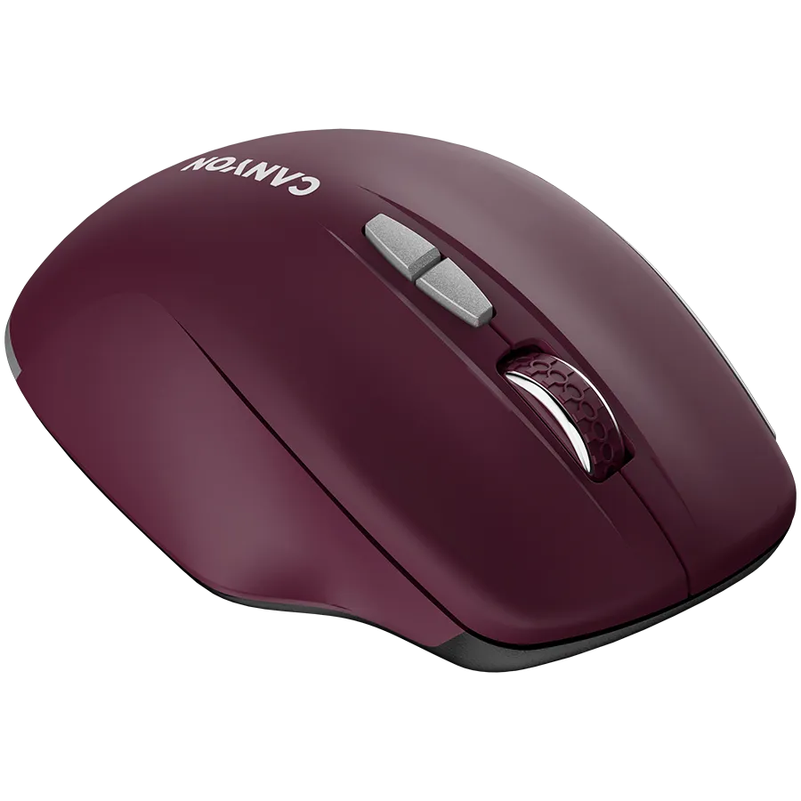 CANYON mouse MW-21 BlueLED 7buttons Wireless Burgundy Red Slika 5
