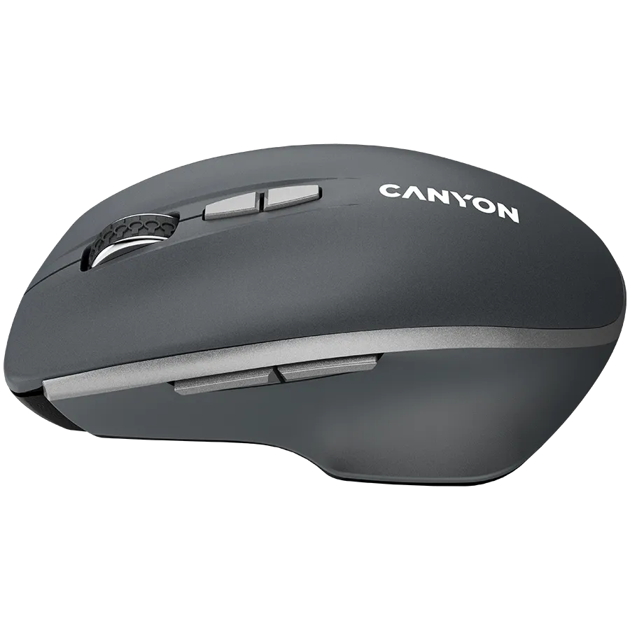 CANYON MW-21, 2.4 GHz Wireless mouse,with 7 buttons, DPI 800/1200/1600, Battery:AAA*2pcs,Dark gray72*117*41mm 0.075kg Slika 2