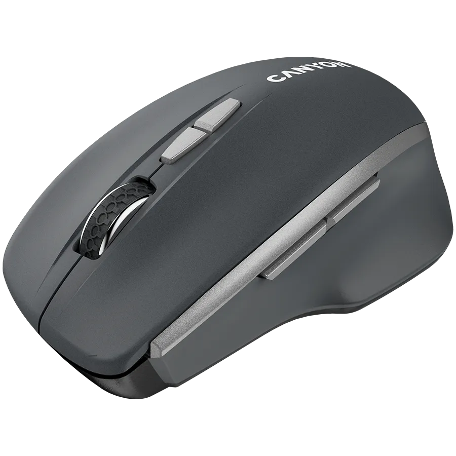 CANYON MW-21, 2.4 GHz Wireless mouse,with 7 buttons, DPI 800/1200/1600, Battery:AAA*2pcs,Dark gray72*117*41mm 0.075kg Slika 3