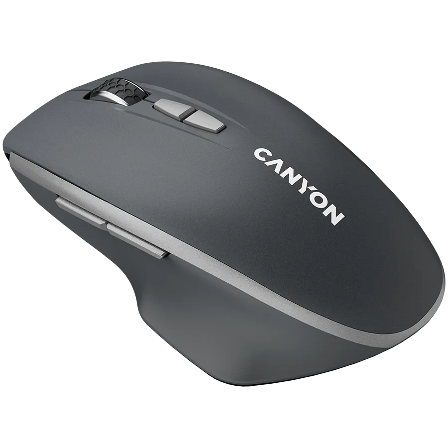 CANYON MW-21, 2.4 GHz Wireless mouse,with 7 buttons, DPI 800/1200/1600, Battery:AAA*2pcs,Dark gray72*117*41mm 0.075kg Slika 4