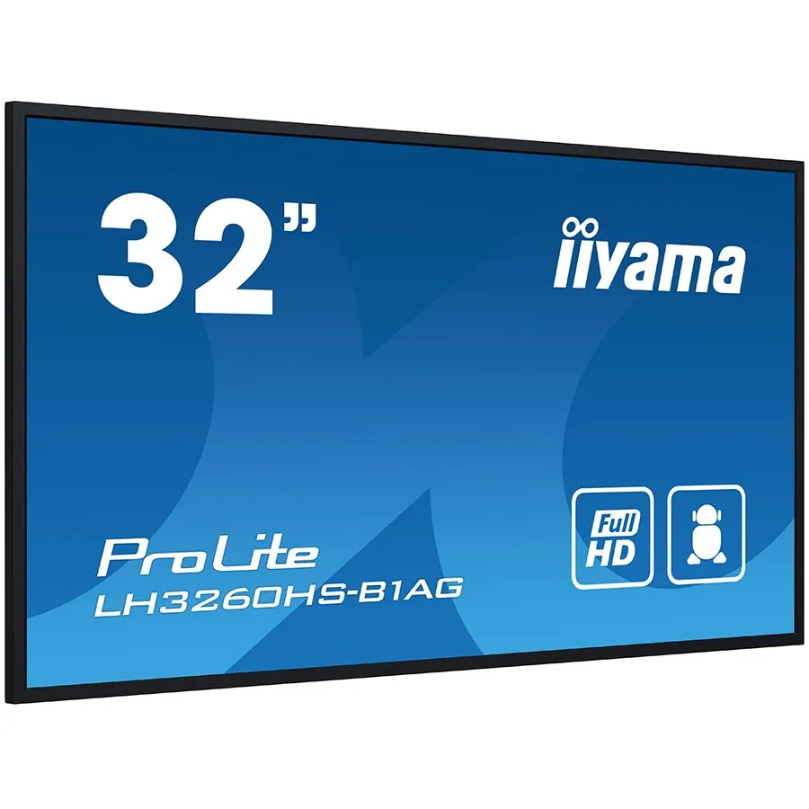 IIYAMA Monitor LED LH3260HS-B1AG 32" Full HD professional digital signage display  VA 1920 x 1080 @60Hz 500 cd/m² 8ms Android 11 OS, iiSignage², FailOver, EShare landscape, portrait Slika 2