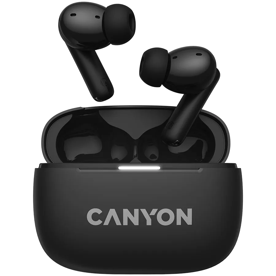 CANYON headset OnGo TWS-10 ANC+ENC Black Slika 1