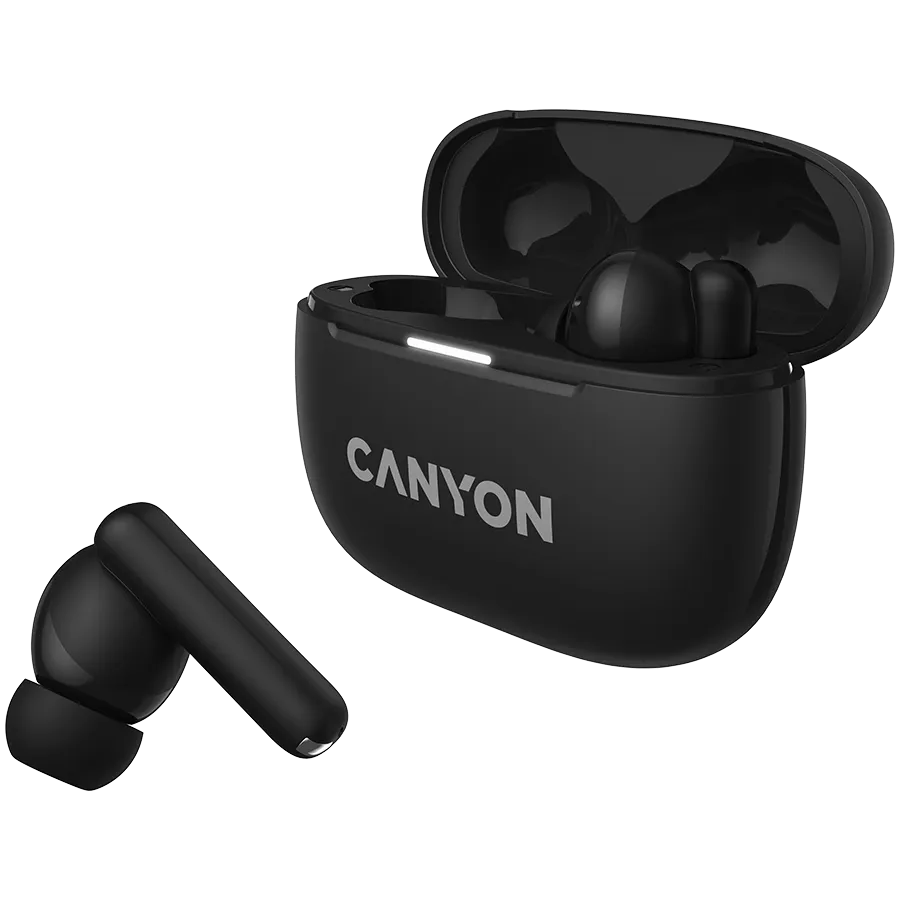 CANYON headset OnGo TWS-10 ANC+ENC Black Slika 4