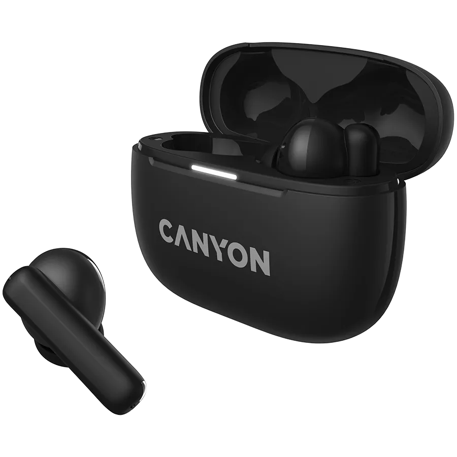 CANYON headset OnGo TWS-10 ANC+ENC Black Slika 5