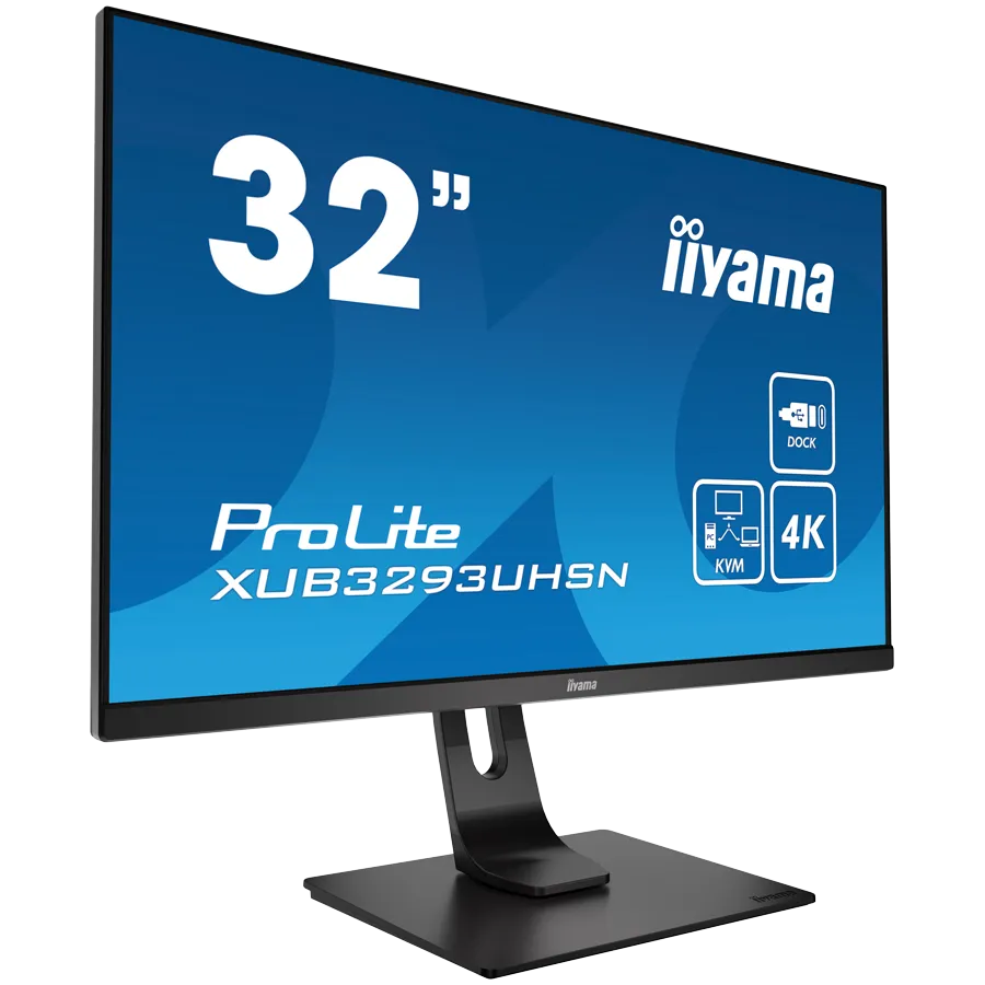Iiyama ProLite XUB3293UHSN-B5LED monitor 32" (31.5" viewable) 3840 x 2160 4K @ 60 Hz IPS 350 cd/m² 1000:1 4 ms HDMI DisplayPort USB-C speakers matte black Slika 2