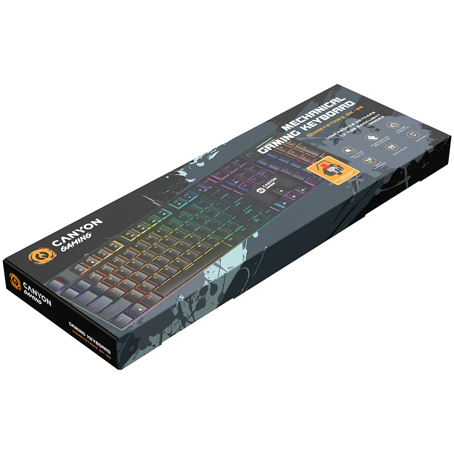 CANYON keyboard Cometstrike GK-55 EN Wired Slika 5