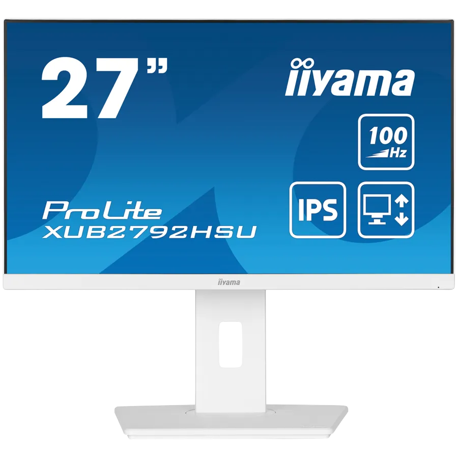 27" WHITE ETE IPS-panel, 1920x1080@100Hz, 250cd/m², 15cm Height Adj. Stand, Speakers, HDMI, DisplayPort, 0,4ms (MPRT), FreeSync, USB 4x3.2 Slika 1