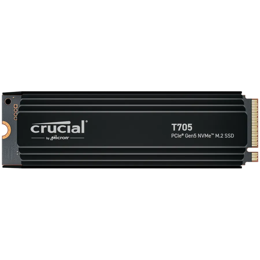 Crucial T705 2TB PCIe Gen5 NVMe M.2 SSD with heatsink Slika 1
