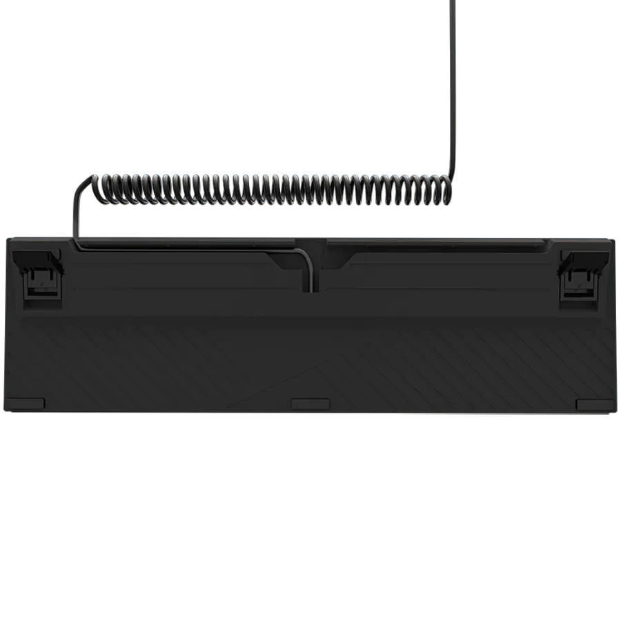 LORGAR Azar 514, Wired mechanical gaming keyboard, RGB backlight, 1680000 colour variations, 18 modes, keys number: 104, 50M clicks, linear dream switches, spring cable up to 3.4m, ABS plastic+metal, magnetic cover, 450*136*39mm, 1.17kg, black, EN layout Slika 7