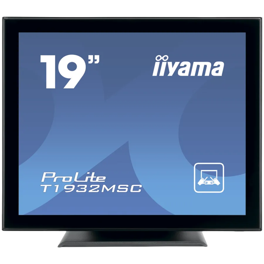 IIYAMA Monitor LED T1932MSC-B1S 19’’ 10pt IPS TOUCH 1280 x 1024 14ms 250 cd/m² projective capacitive IP54 VGA HDMI DP Slika 1