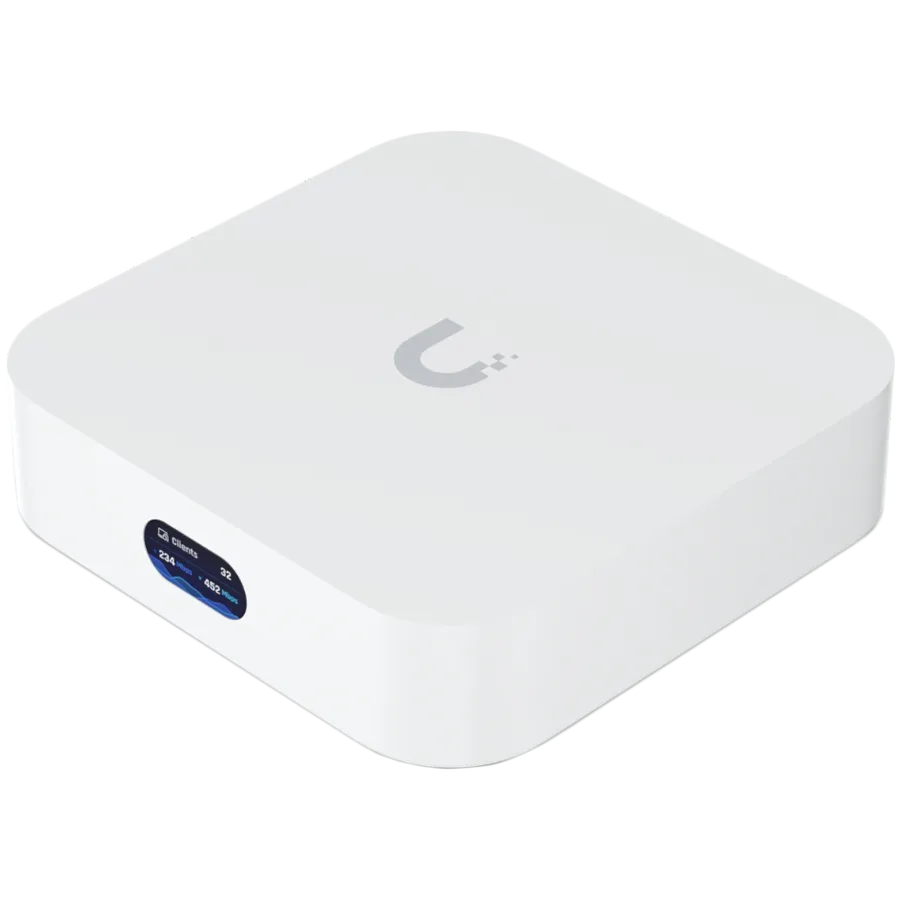 Ubiquiti UX-EU UniFi Cloud Gateway and WiFi 6 access point that runs UniFi Network. Powers an entire network or simply meshes as an access point Built-in WiFi6 (2x2 MIMO), 140 m² (1,500 ft²) single-unit coverage, 60+ connected WiFi devices, GbE RJ4 Slika 1