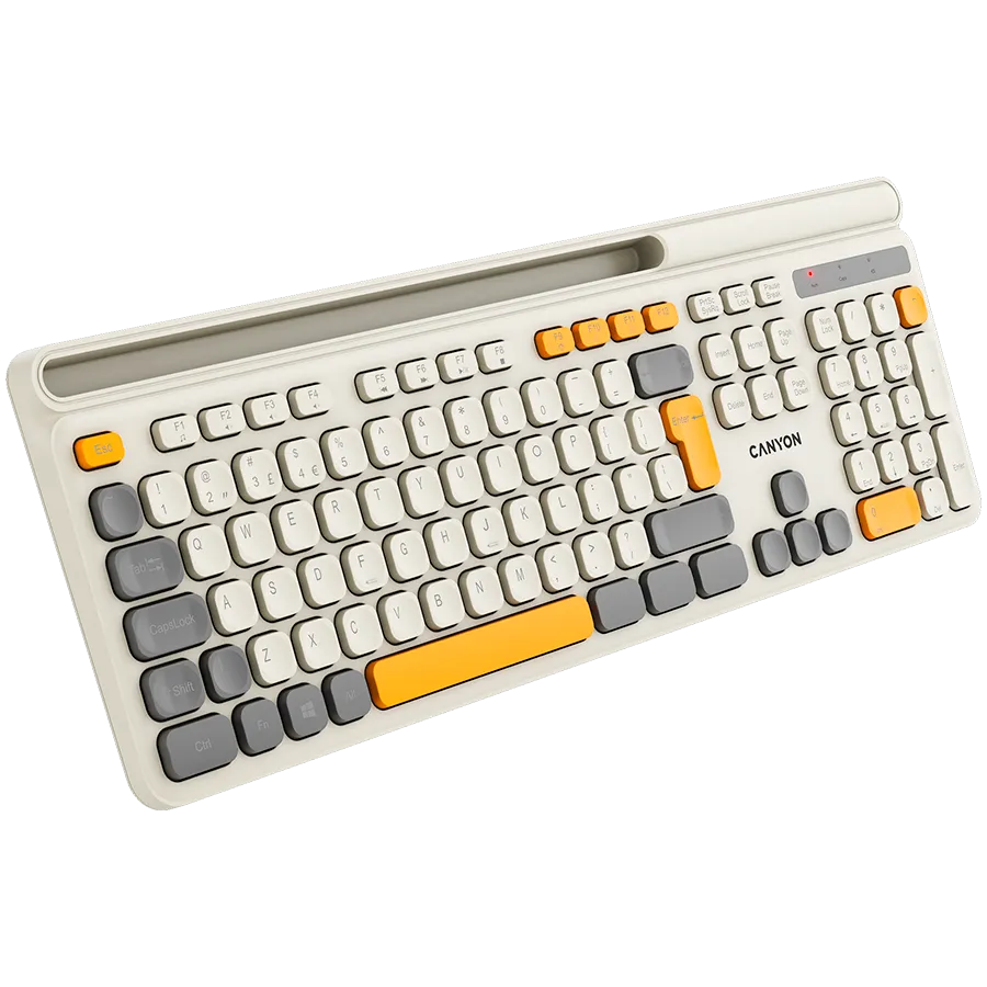 CANYON keyboard HKB-W03 EN AAA Wireless Beige Slika 5