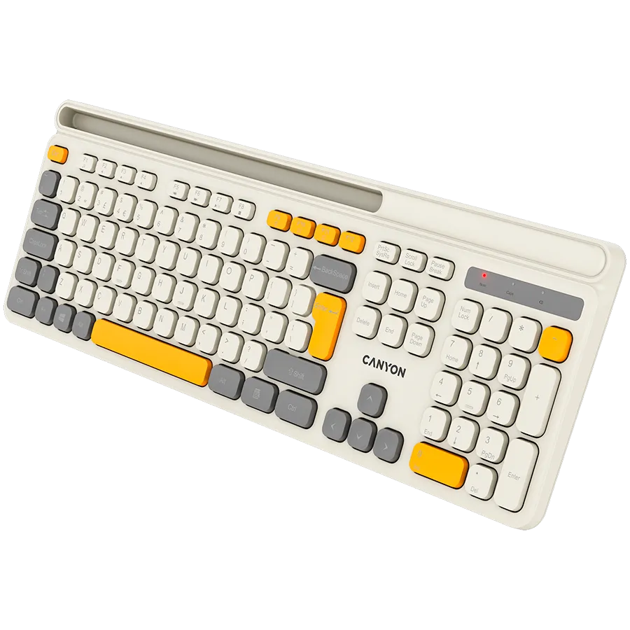 CANYON keyboard HKB-W03 EN AAA Wireless Beige Slika 6