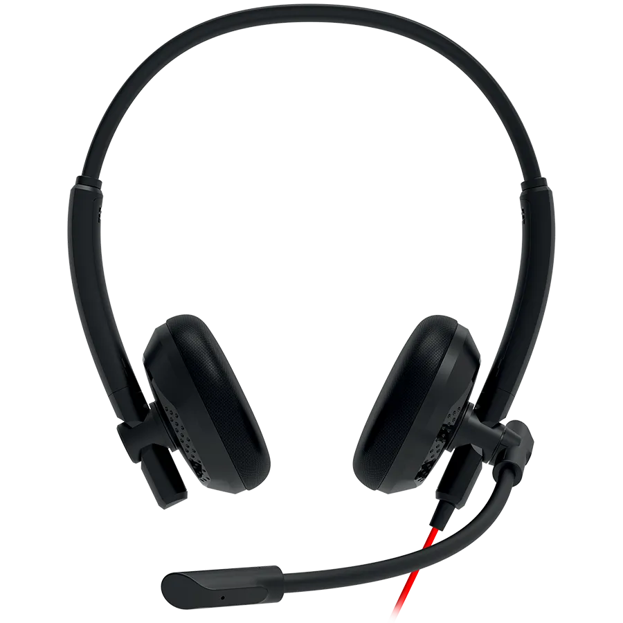 CANYON PC headset HS-07 PC Mic 3.5/USB Flat 2.8m Black Slika 1