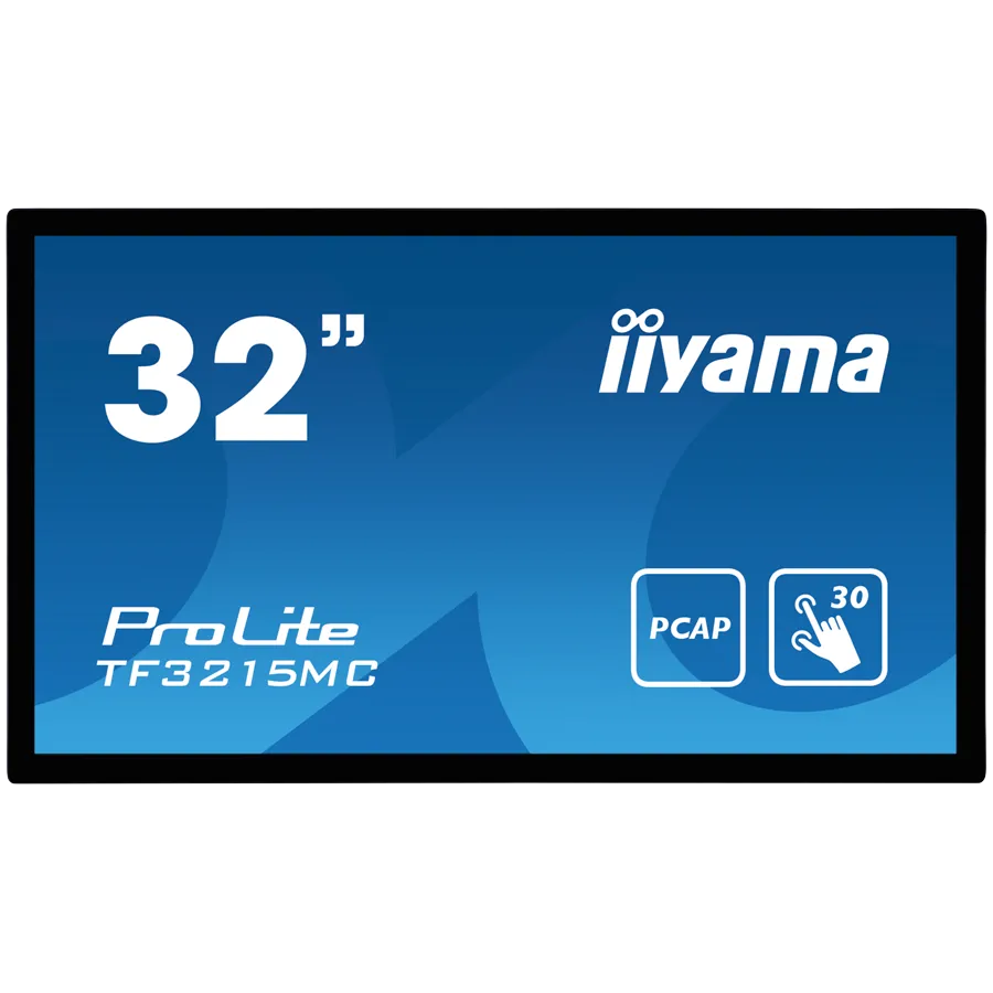 IIYAMA Monitor LED TF3215MC-B2 Open Frame PCAP 30 point touch 31.5" AMVA 1920x1080 16:98 500cd 3000:1 8ms projective capacitive landscape, portrait Slika 1