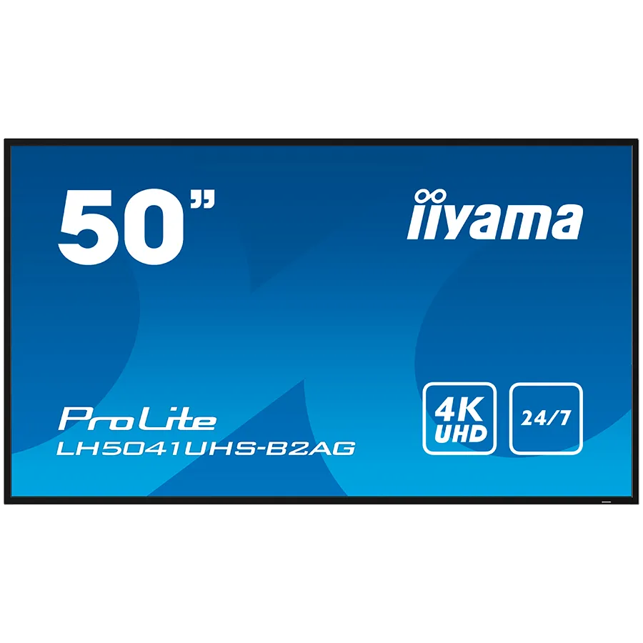 IIYAMA LFD PROLITE LH5041UHS-B2AG 50" Professional Digital Signage 4K  24/7 3840x2160 VA 16:9 500cd 5000:1 landscape, portrait Slika 1