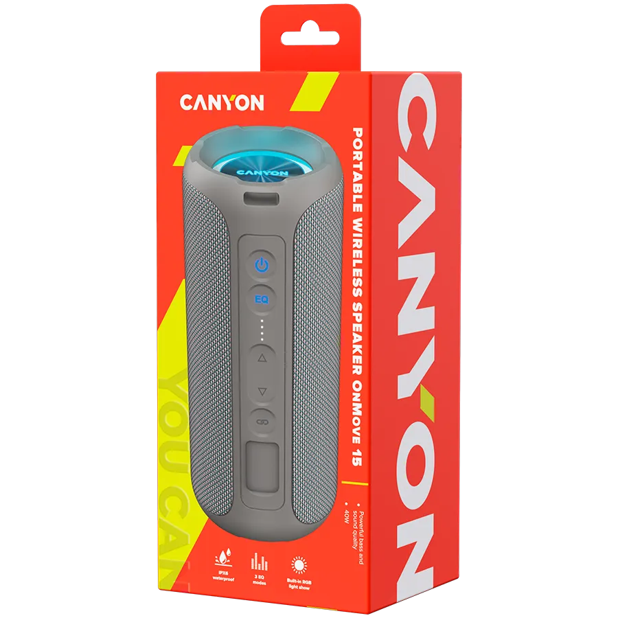 CANYON speaker OnMove 15 40W EQ TWS AUX Beige Slika 6