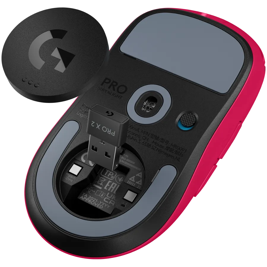 LOGITECH G PRO X SUPERLIGHT 2 LIGHTSPEED Gaming Mouse - MAGENTA Slika 4