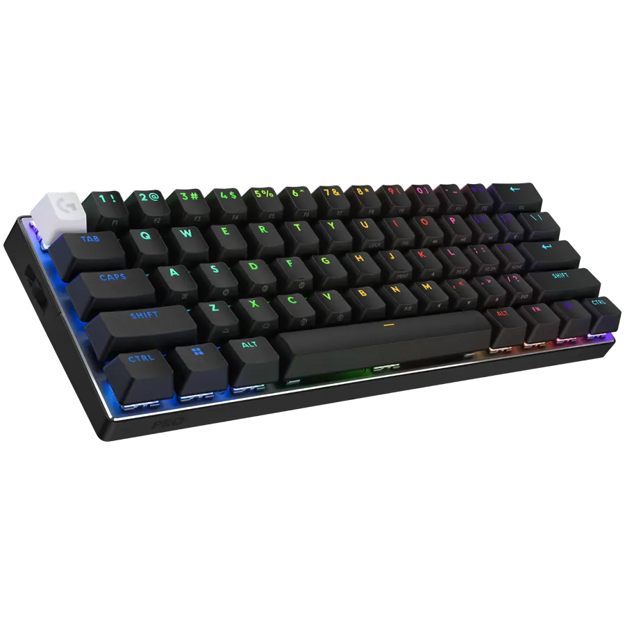 LOGITECH G PRO X 60 LIGHTSPEED Wireless Gaming Keyboard (Tactile) - BLACK - US INT'L - 2.4GHZ/BT - EMEA28-935 - TACTILE SWITCH Slika 2