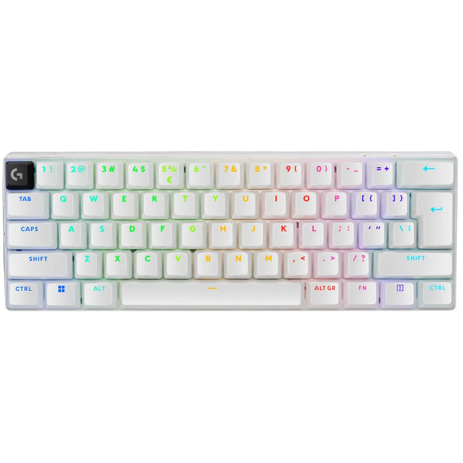 LOGITECH G PRO X 60 LIGHTSPEED Wireless Gaming Keyboard (Tactile) - WHITE - US INT'L - 2.4GHZ/BT - EMEA28-935 - TACTILE SWITCH Slika 1
