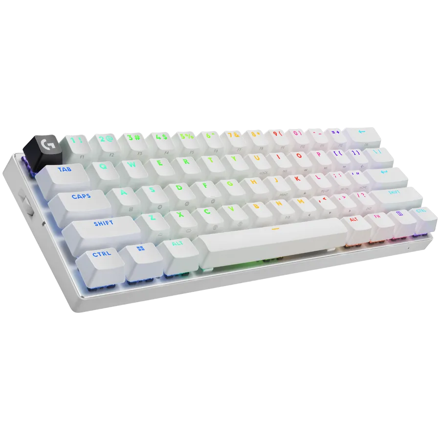 LOGITECH G PRO X 60 LIGHTSPEED Wireless Gaming Keyboard (Tactile) - WHITE - US INT'L - 2.4GHZ/BT - EMEA28-935 - TACTILE SWITCH Slika 2