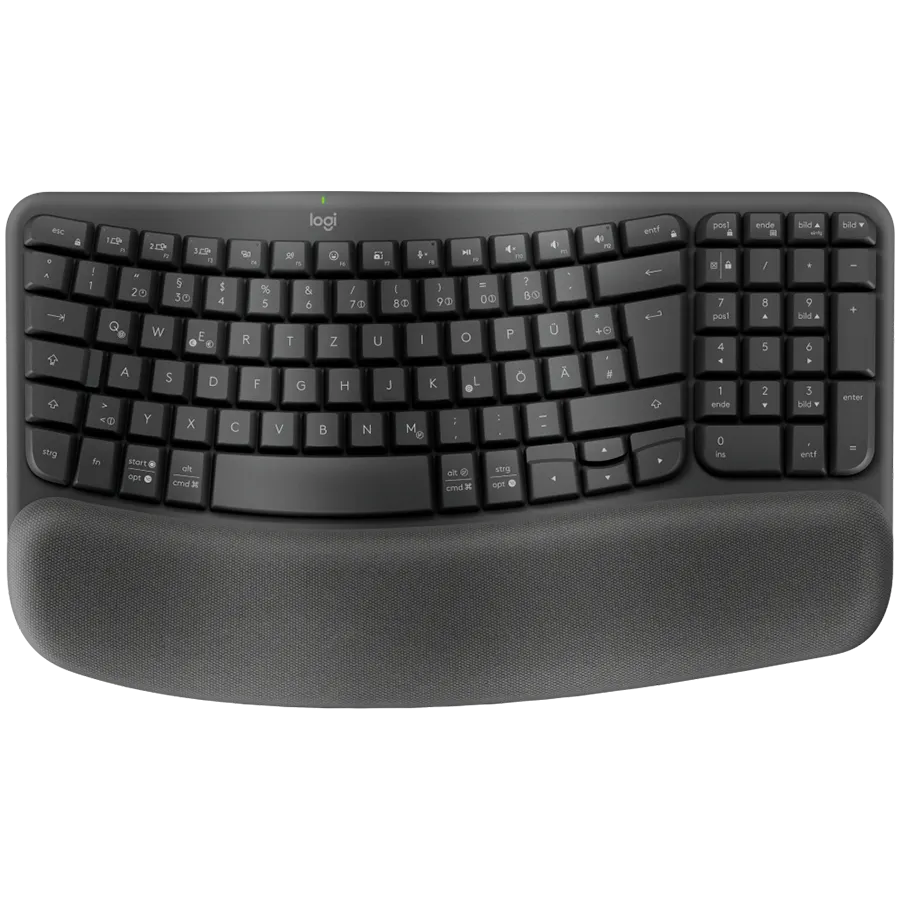 LOGITECH Wave Bluetooth ergonomic keyboard - GRAPHITE - US INT'L - B2B Slika 1