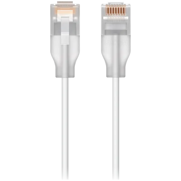 Ubiquiti UACC-Cable-Patch-EL-0.3M-W Nano-thin patch cable with 2.5 GbE support designed to show Etherlighting effects Slika 1