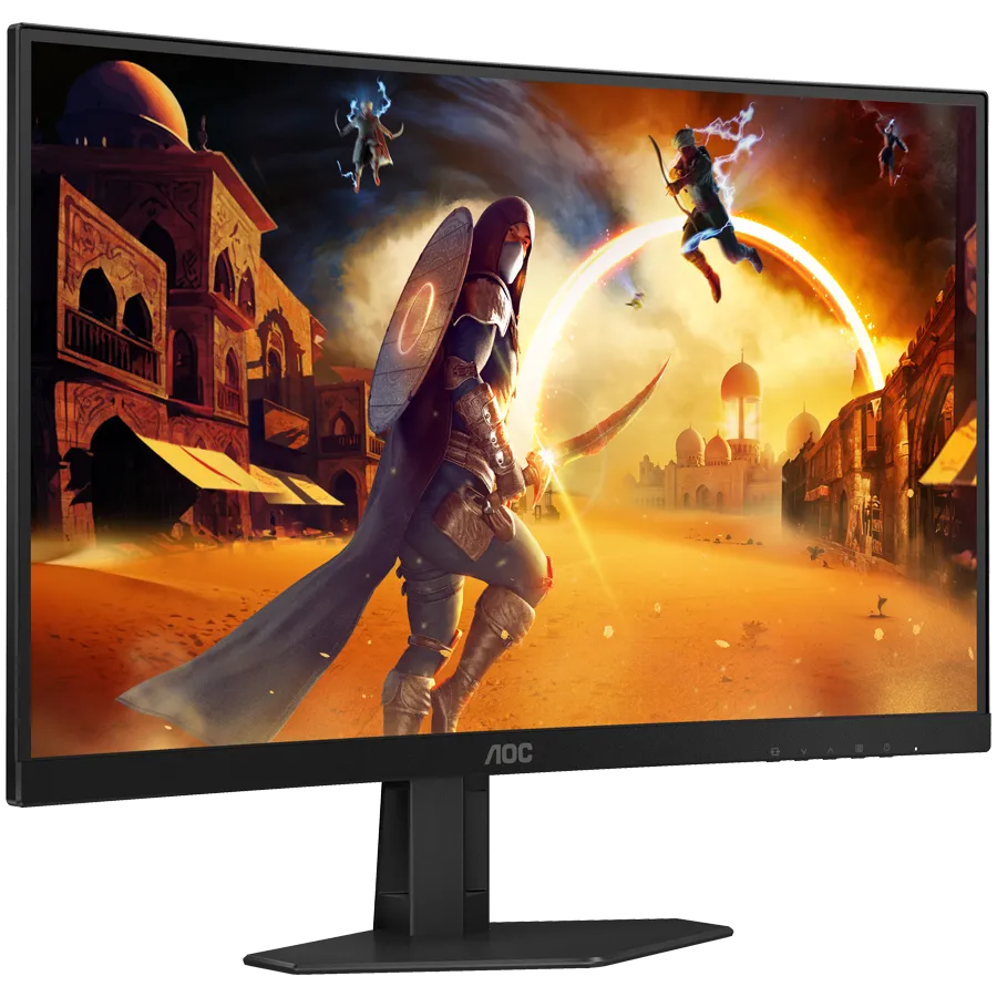 AOC Monitor Gaming C27G4ZXE Curved 27" FAST VA, 16:9, 1920x1080, 280Hz, 0.3ms, 300 cd/m2, 4000:1, 2xHDMI, DP, Adaptive Sync, Tilt, Black-Red, VESA 3y Slika 2