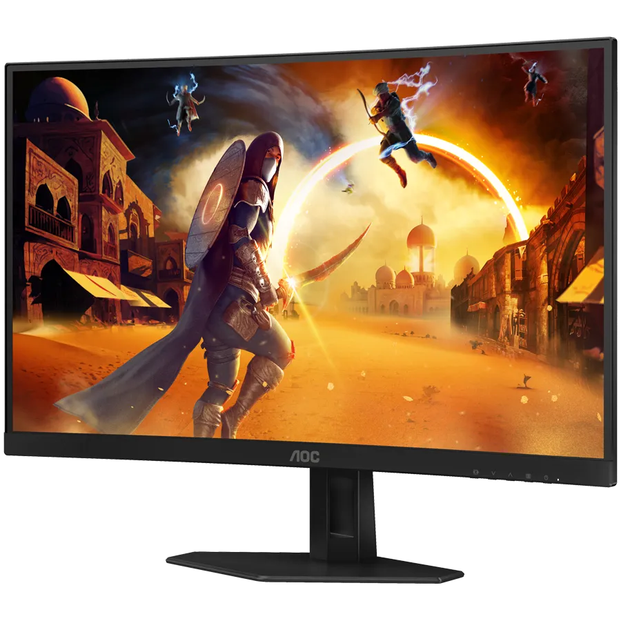 AOC Monitor Gaming C27G4ZXE Curved 27" FAST VA, 16:9, 1920x1080, 280Hz, 0.3ms, 300 cd/m2, 4000:1, 2xHDMI, DP, Adaptive Sync, Tilt, Black-Red, VESA 3y Slika 3