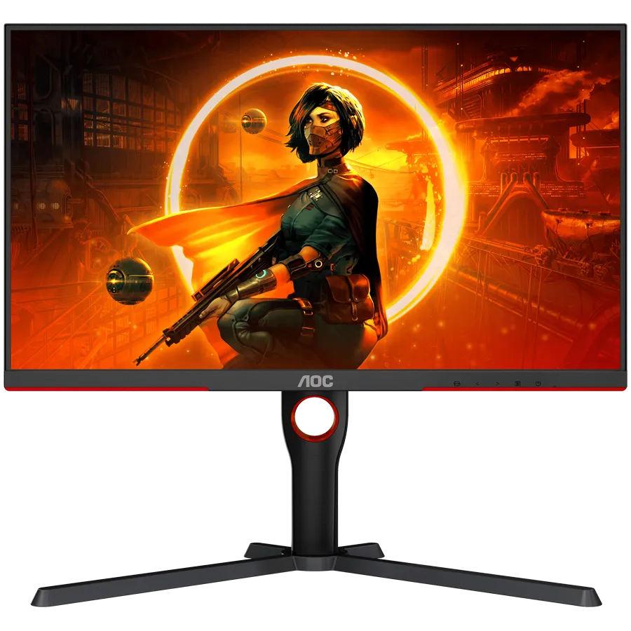 AOC Monitor Gaming Q27G3XMN Mini LED 27” VA, 16:9, 2560x1440, 180Hz, 1ms, 1000 cd/m2, 4000:1, Audio,2x HDMI, DP, Full Ergonomic, 3-sided frameless, Adaptive Sync, Black-Red, VESA 3y Slika 1