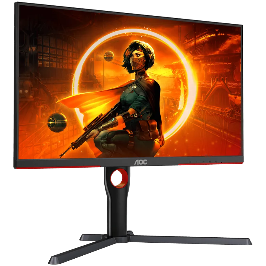 AOC Monitor Gaming Q27G3XMN Mini LED 27” VA, 16:9, 2560x1440, 180Hz, 1ms, 1000 cd/m2, 4000:1, Audio,2x HDMI, DP, Full Ergonomic, 3-sided frameless, Adaptive Sync, Black-Red, VESA 3y Slika 2