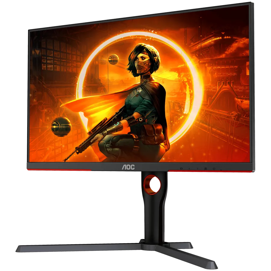 AOC Monitor Gaming Q27G3XMN Mini LED 27” VA, 16:9, 2560x1440, 180Hz, 1ms, 1000 cd/m2, 4000:1, Audio,2x HDMI, DP, Full Ergonomic, 3-sided frameless, Adaptive Sync, Black-Red, VESA 3y Slika 3