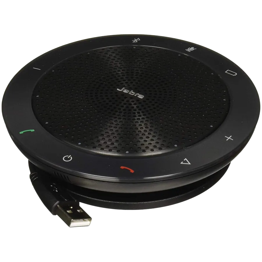 JABRA SPEAK 510 + MS Speakerphone for UC & BT plus Bundle LINK 370, USB Conference solution, 360-degree-microphone, Plug&Play, mute and volume button, Wideband, Bluetooth, Microsoft optimized. Version B: incl. Smart Button activated via JABRA Direct Slika 1