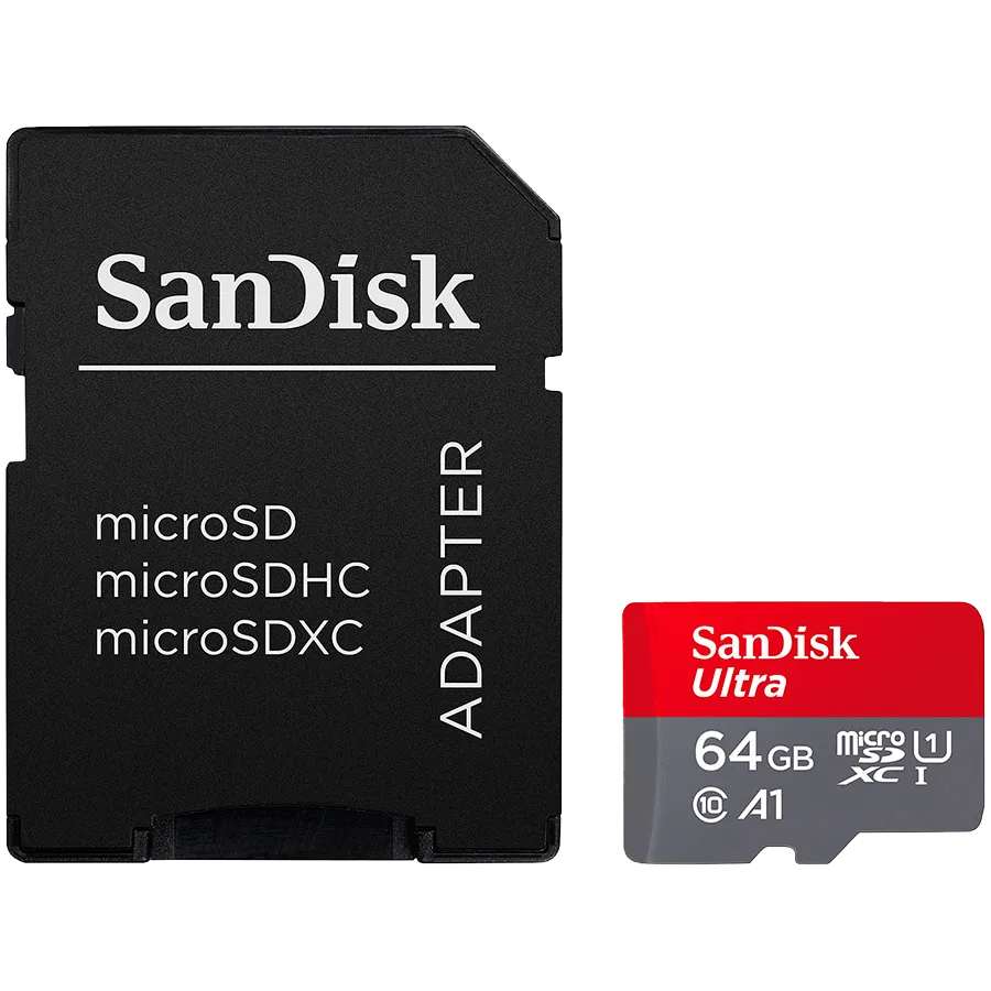 SANDISK Ultra microSDXC 64GB + SD Adapter 140MB/s A1 Class 10 UHS-I Slika 1